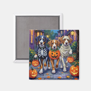 Grosses Schweizer Bergtrick-oder-Treating Hallowee Magnet