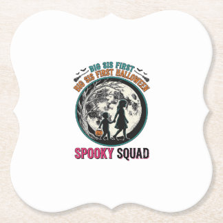 Großes Schwester Halloween-Shirt für ihre erste gr Untersetzer