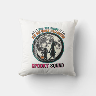 Großes Schwester Halloween-Shirt für ihren ersten Kissen