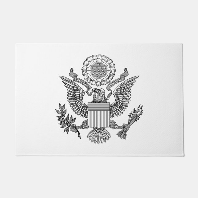 Grosses Siegel der USA (USA) Fußmatte (Vorderseite)
