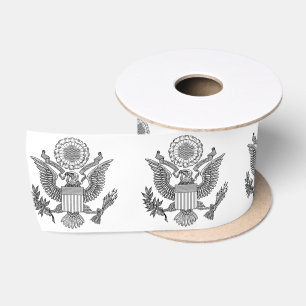 Grosses Siegel der USA (USA) Satinband