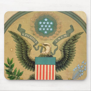 Großes Siegel der Vereinigten Staaten, c.1850 Mousepad