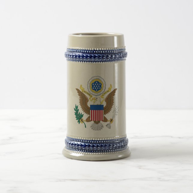 Großes Siegel von Vereinigten Staaten Bierglas (Mittel)