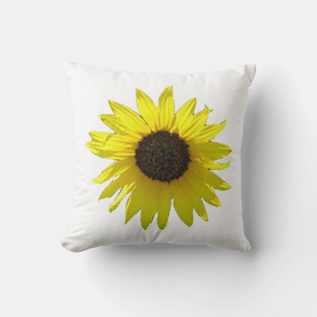 Großes Sonnenblume-Kissen Kissen (Vorderseite)
