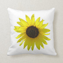 Großes Sonnenblume-Kissen