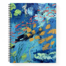 Großes SpiralNotebook in Blackfish Design