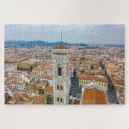 Großes Stadtbild mit Turmglocke, Florenz, Italien