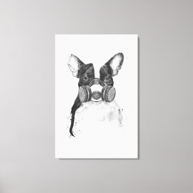 Großes Stadtleben Leinwanddruck (Vorderseite)