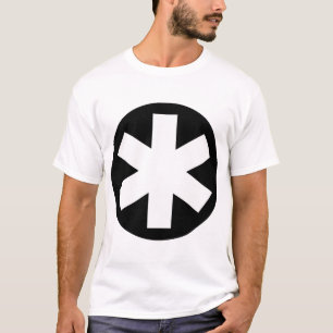 Großes Sternchen - Schwarz und Weiß T-Shirt