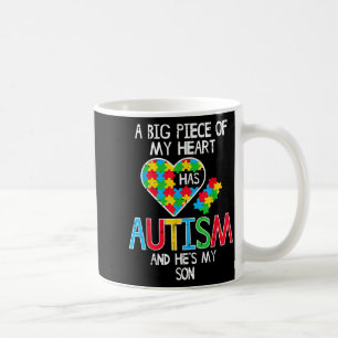 Großes Stück Meines Herzens Autismus Sohn Bewussts Kaffeetasse