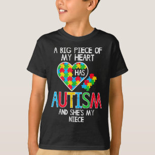 Großes Stück meines Herzens hat autistische Nichte T-Shirt