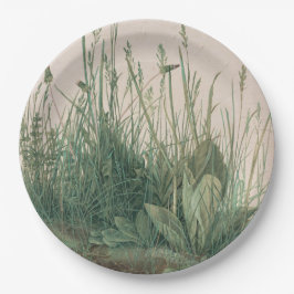 Grosses Stück Turf (von Albrecht Dürer) Pappteller