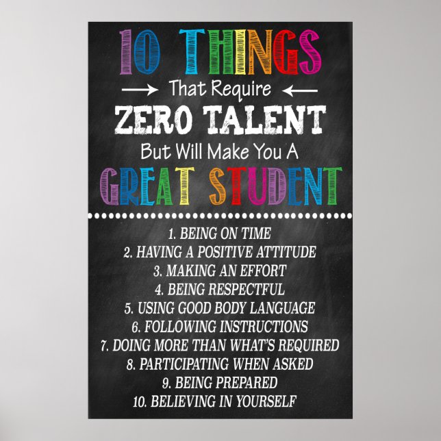 Großes Studentenstudio druckbar Poster (Vorne)