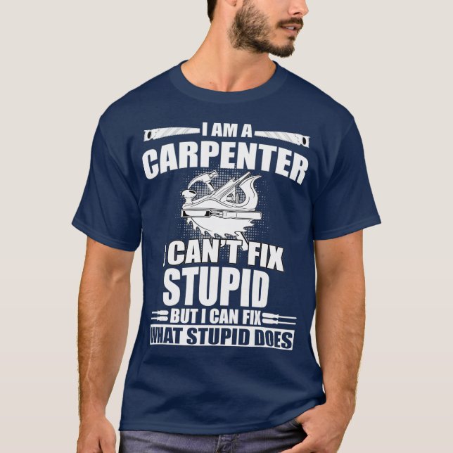 Großes Tischlerhandwerkwerkzeug T-Shirt (Vorderseite)