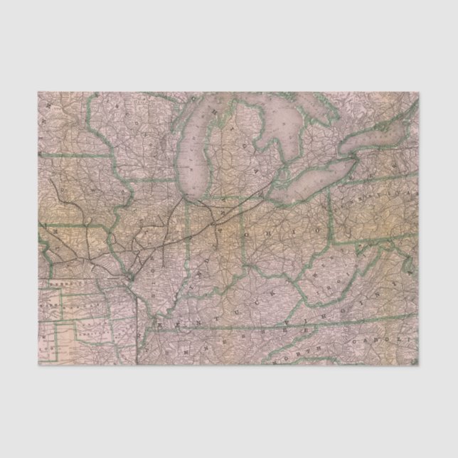 Großes Wabash System Seidenpapier (Vorderseite)