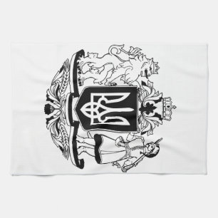 Großes Wappen der Ukraine Geschirrtuch