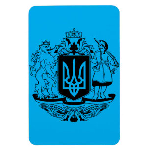 Großes Wappen der Ukraine Magnet