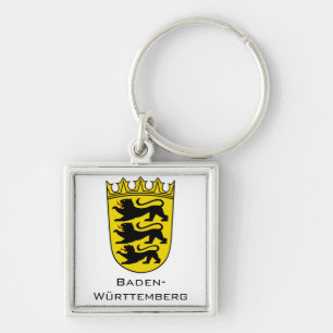 Großes Wappen des Landes Baden-Württemberg Kunst Schlüsselanhänger