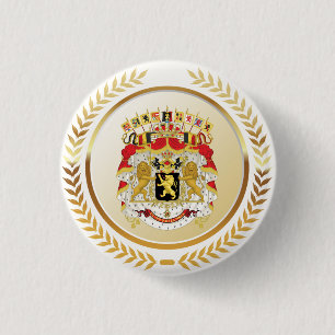 Großes Wappen von Belgien Button
