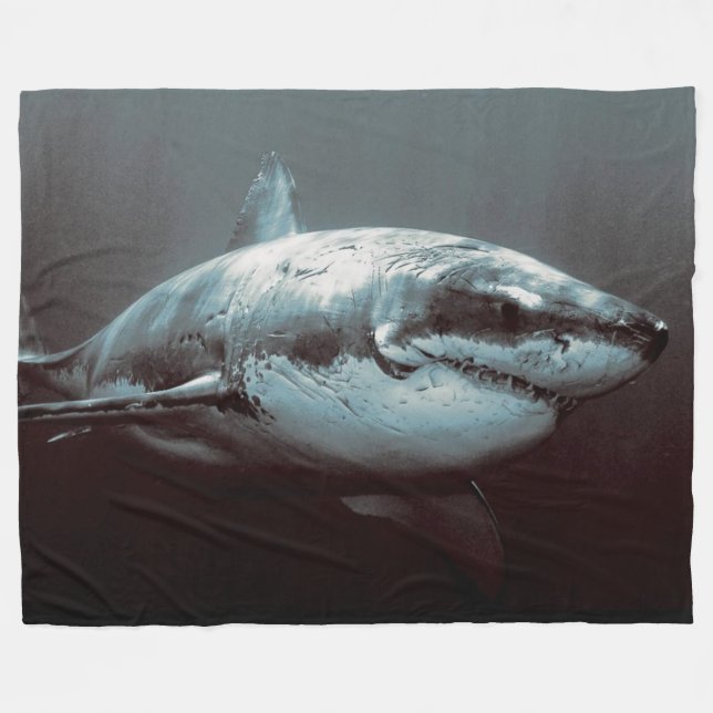 GROSSES WEISS FLEECEDECKE (Vorderseite (Horizontal))