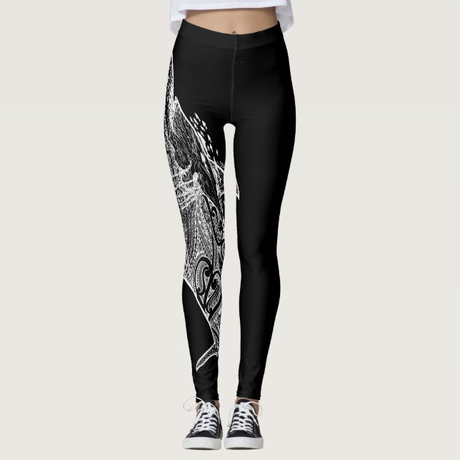 GROSSES WEISS LEGGINGS (Vorderseite)