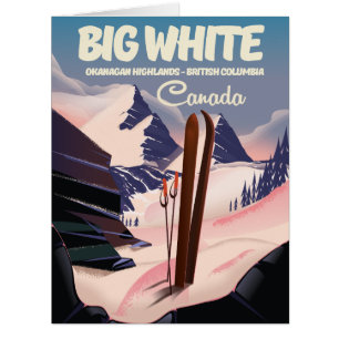 Großes Weißes British Columbia Kanada Skigebiet.