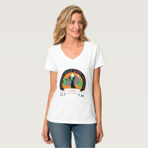 Großes Wolfslodge T-Shirt