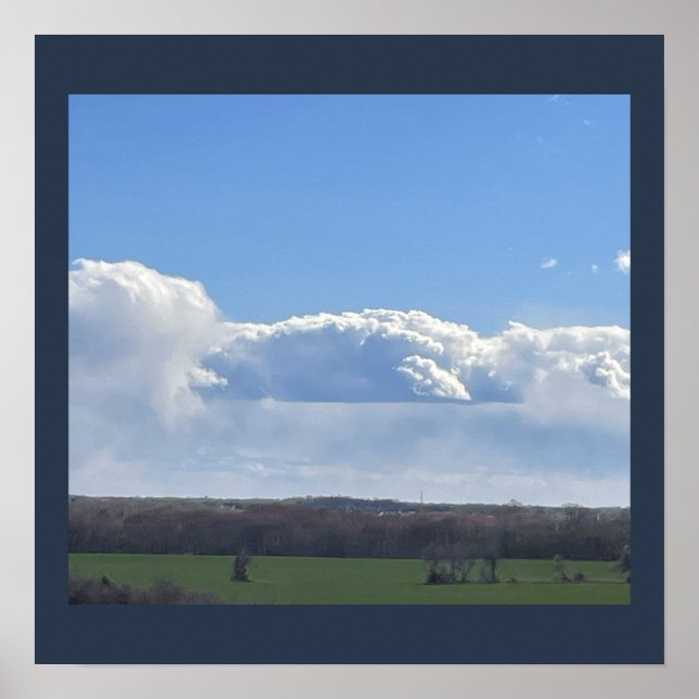 Großes Wolkenposter Poster (Vorne)