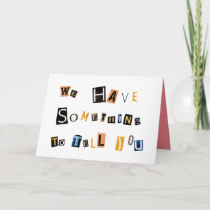 Grossesse drôle révéler faire-part Grand-mère