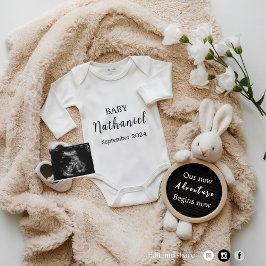 Grossesse du lapin neutre faire-part