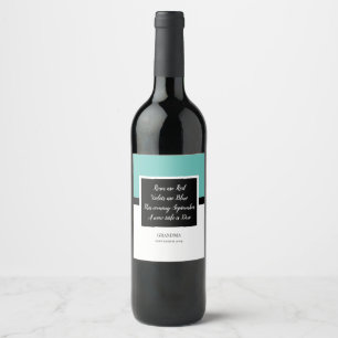 Grossesse Faire-part Valentine Étiquette de vin