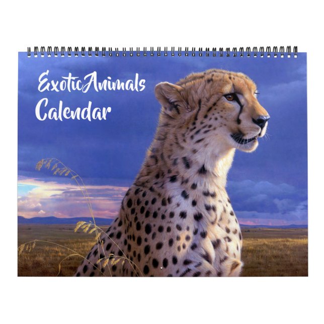 Großformat Exotische Tiere Kalender (Titelbild)