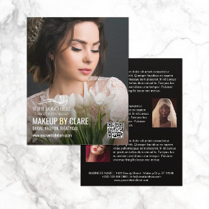 Großformat-Fotomakeup-Artist mit Ihrem Logo Flyer