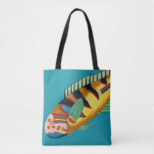 Großgelber Fisch Tasche