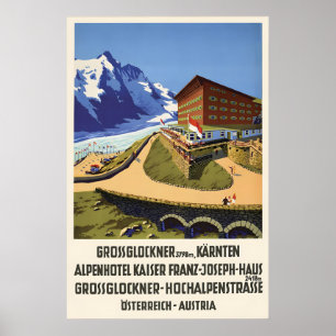 Grossglockner Autriche Affiche de voyage Vintage A