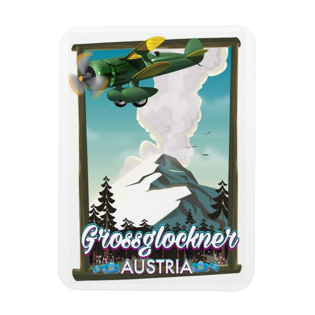 Großglockner-Gebirge Österreichisches Reiseplakat Magnet (Vertikal)