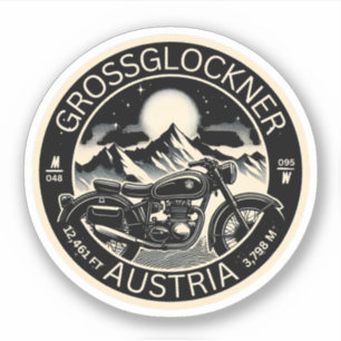 Grossglockner Hochalpenstraße österreichische Alpe Aufkleber