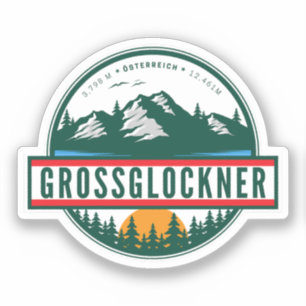 Grossglockner Hochalpenstraße österreichische Alpe Aufkleber