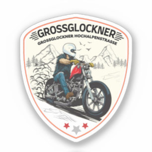 Großglockner Hochalpenstraße österreichische Alpen Aufkleber