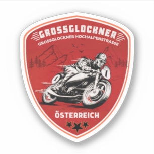 Großglockner-Hochalpenstraße österreichische Alpen Aufkleber