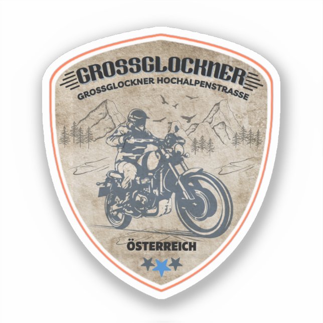 Grossglockner Hochgebirge Alp Locarno Aufkleber (Vorderseite)