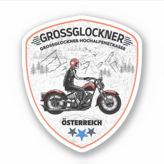 Grossglockner Hochgebirge Alp Locarno Aufkleber (Vorderseite)