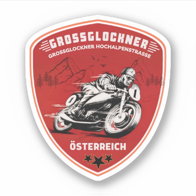 Grossglockner Hochgebirge Alp Locarno Aufkleber (Vorderseite)
