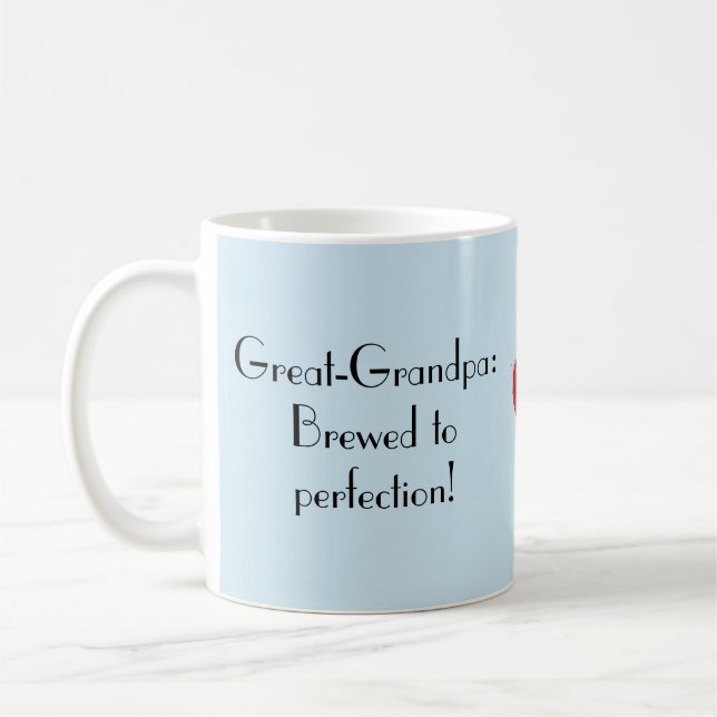 Großgroßvater Geschenk von Großenkindern, Tasse (Links)