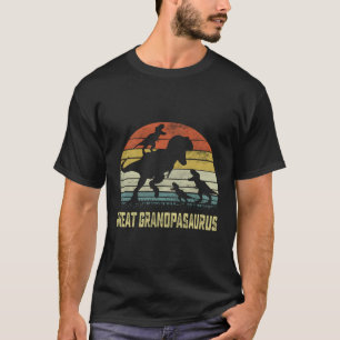 Großgroßvater Saurus T Rex Dinosaurier Opa 3 Fami T-Shirt