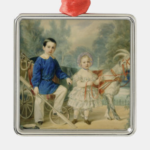 Großherzog Alexander und Großherzog Alexey Silbernes Ornament