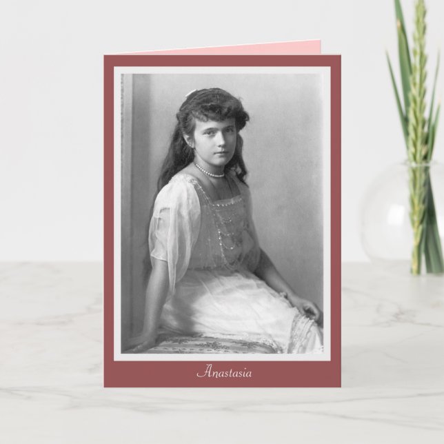 Großherzogin Anastasia Nikolaevna von Russland Karte (Vorderseite)
