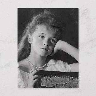 Großherzogin Olga von Russlands Tochter Zar Romano Postkarte