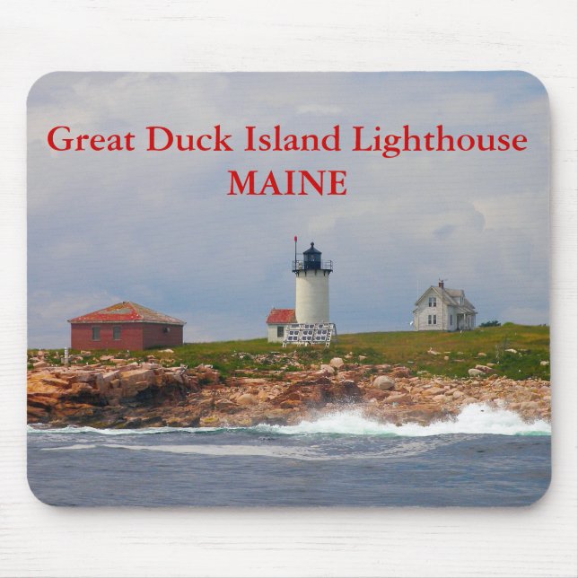 Großherzoginsel Leuchtturm, Maine Mousepad (Vorne)