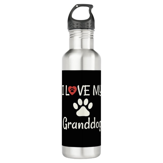 Großhund Hund Oma Opa I Liebe Mein Großhund Edelstahlflasche (Vorderseite)